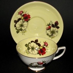 Yellow Floral Teacup