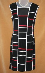 Joseph Ribkoff Black Geometric Dress