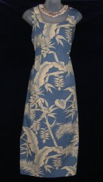 Hilo Hattie Blue Hawaiian Dress Set