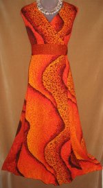 Harriet's Lava Hawaiian Gown
