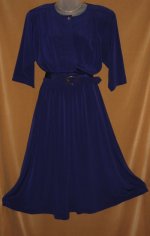 Joseph Ribkoff Blue Textured Dress