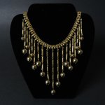 Goldtone Bib Necklace