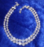 Vintage Clear Crystal Necklace