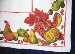 Vintage Pumpkins and Fruits Tablecloth