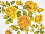 Yellow Texas Roses Tablecloth