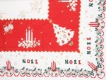 Vintage Noel Christmas Tablecloth