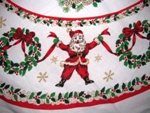 Jolly Santa Christmas Tablecloth
