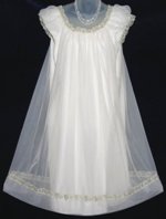 Vintage Vanity Fair Blush Chiffon Nightgown