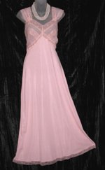 Shadowbox Lace Nylon Nightgown